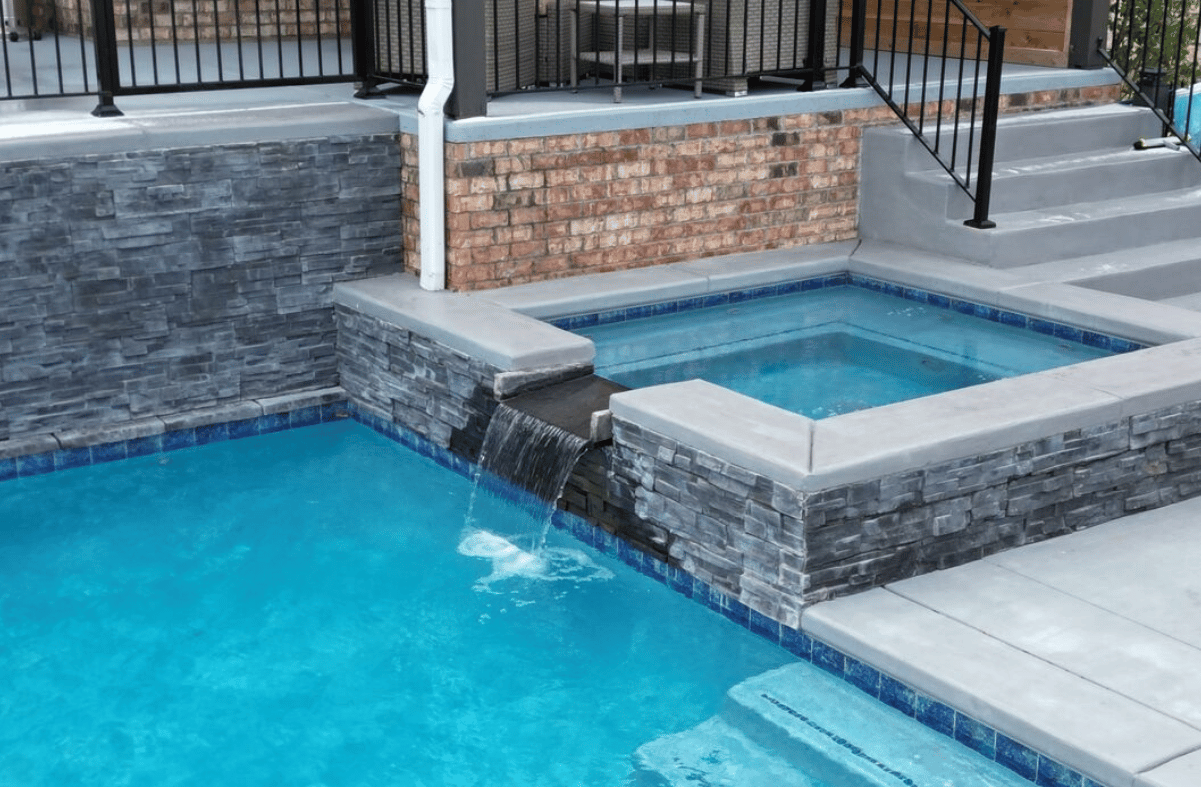 Pool wateer feature