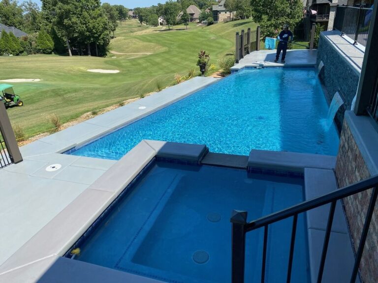 Pool Construction with Pool water features- BC Pools