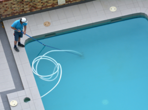 Cloudy pool water