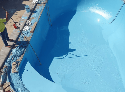 Pool replastering