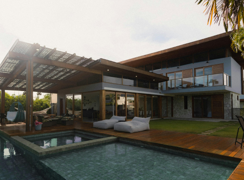 Pool house construction