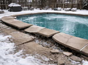Pool Deck Heaving During Winter