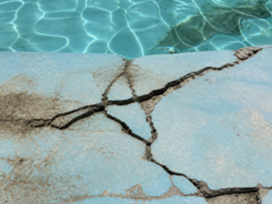 Swimming pool cracks